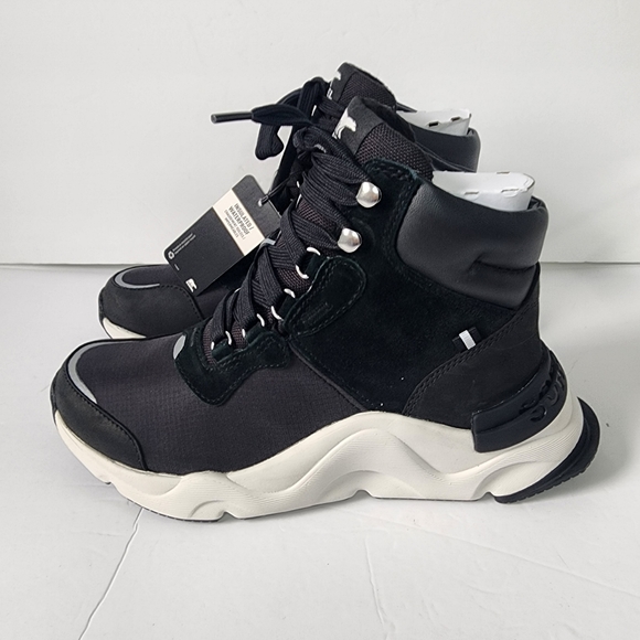Sorel Kinetic RNEGD Conquest Waterproof High Top Black Sneaker Womens 9 NWT NIB - Picture 4 of 16